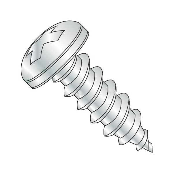 Newport Fasteners Self-Drilling Screw, #6 x 7/8 in, Cadmium Steel Pan Head Phillips Drive, 2000 PK 918663 - main